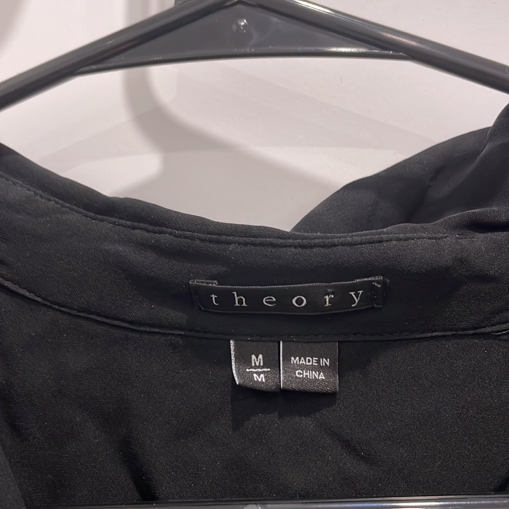 Theory 100% Silk Button Down Blouse - image 3